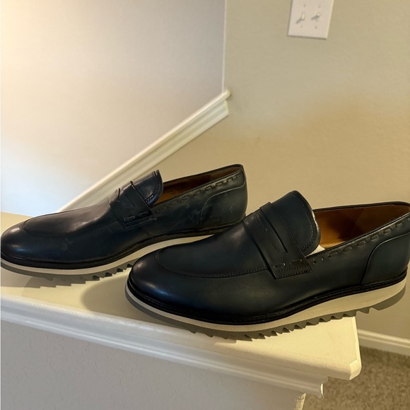 Moral Code Men's Blue Hubert Slip ons Size 13 - Picture 5 of 11